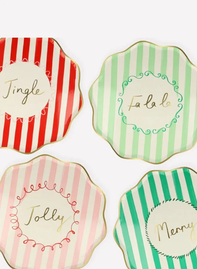 Meri Meri Striped Dinner Plates