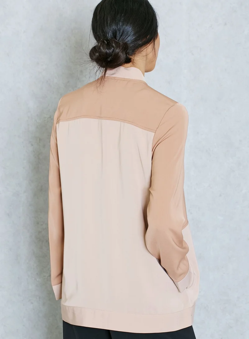 Neon Rose Tonal Bomber Jacket