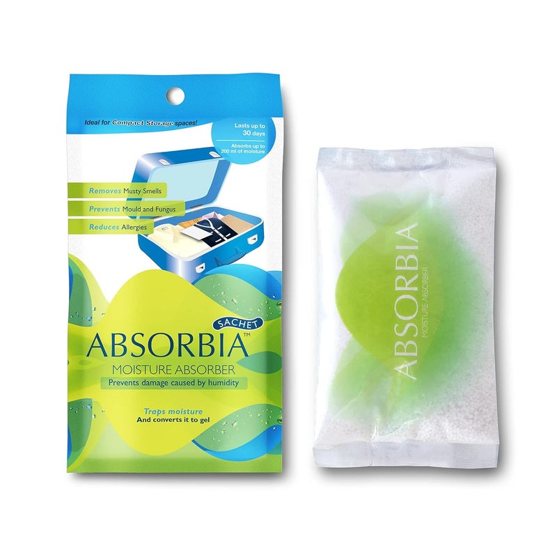 Absorbia Absorbia Moisture Absorber Sachet100g each Season Pack of 6 Absobs upto 200ml Each Absorbia Camphor Unique Diamond 20g Pack of 3often used for its aromatic and insectrepelling properties  - Image 2