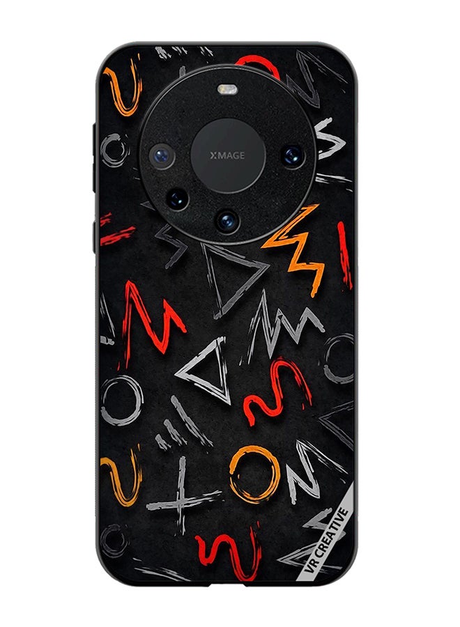 VR CREATIVE Protective Case Cover For Huawei Mate 60 Pro Abstract Design Multicolour - Image 1