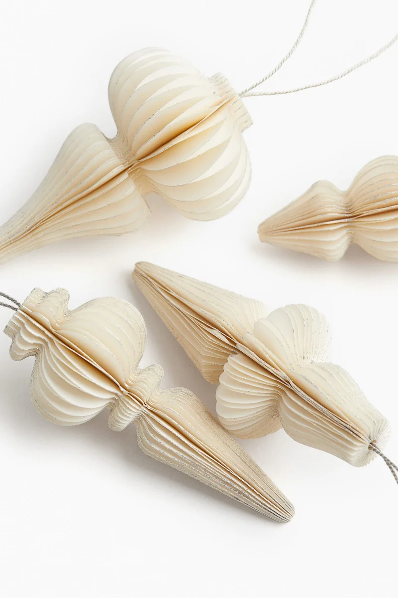 H&M 4-pack paper Christmas decorations