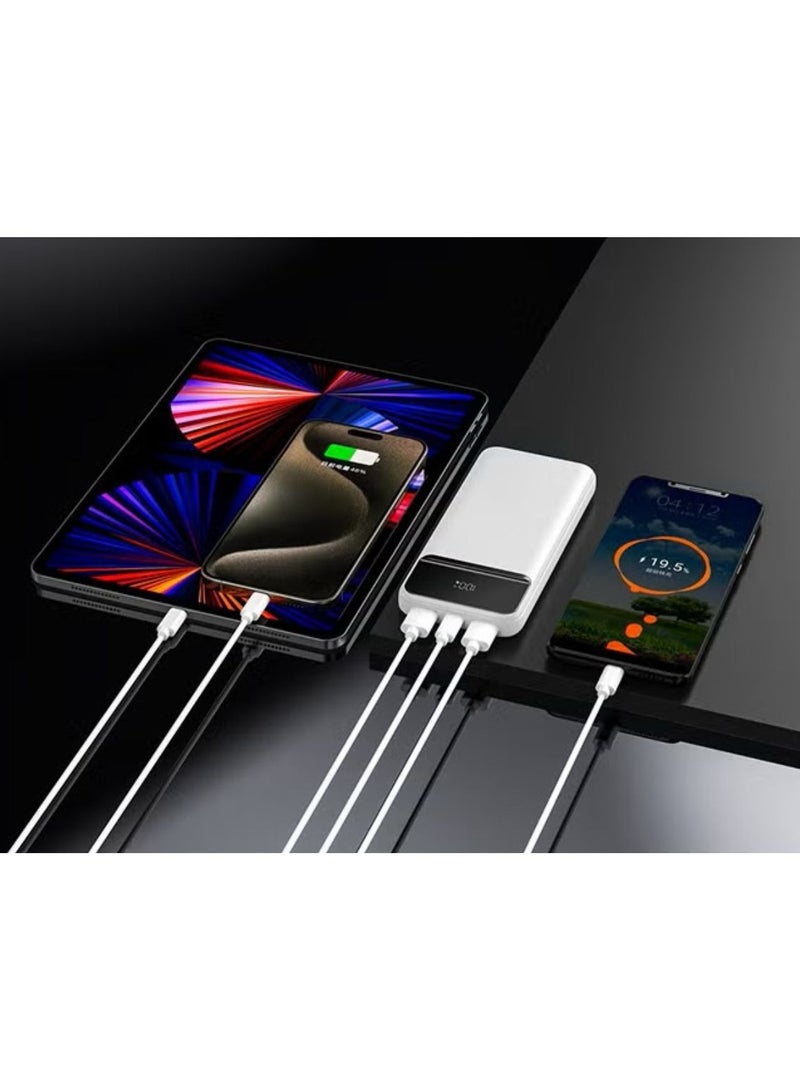 iOsuite 10000 mAh Power Bank Portable Charger USB Type C Battery Pack 20W Fast Charging Compatible with iPhone 16 15 14 13 Pro Max Samsung Galaxy Z Fold 6 S24 S23 S22 S21 Ultra Apple Watch Airpods iPad Black  - Image 2