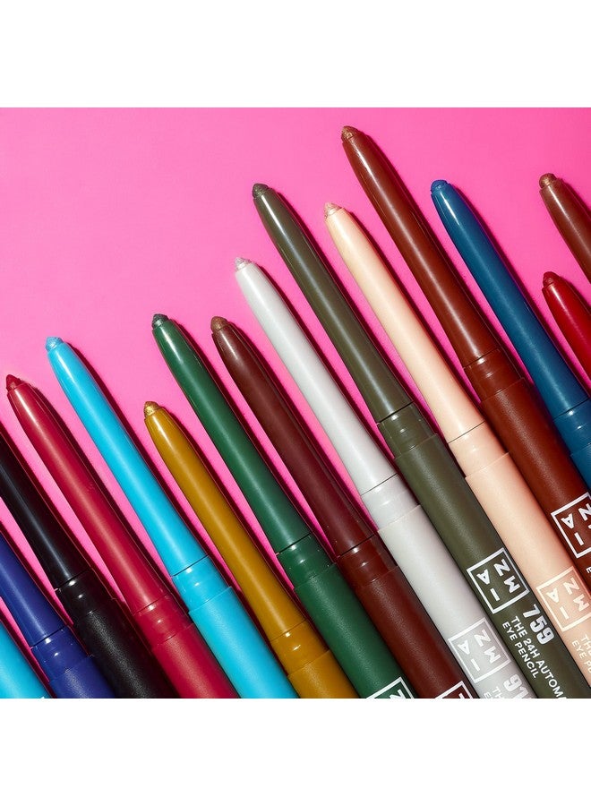 3INA The 24H Automatic Eye Pencil 558 Highly Pigmented Formula Waterproof Easy To Apply Retractable Tip Creamy Longwear Texture Achieve A Perfect Finish Lasts All Day 0.011 Oz - Image 5