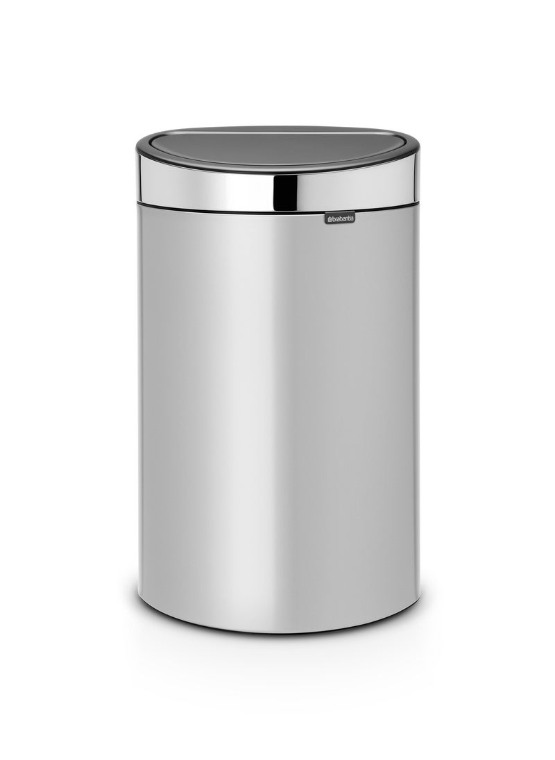 brabantia Steel Touch Bin 40 litre Plastic Inner Bucket  - Image 1