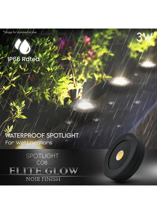 Murphy 3W Elite Glow Noir Waterproof Round LED Surface Cabinet Down Light (Pack of 15, Warm White) - Image 5