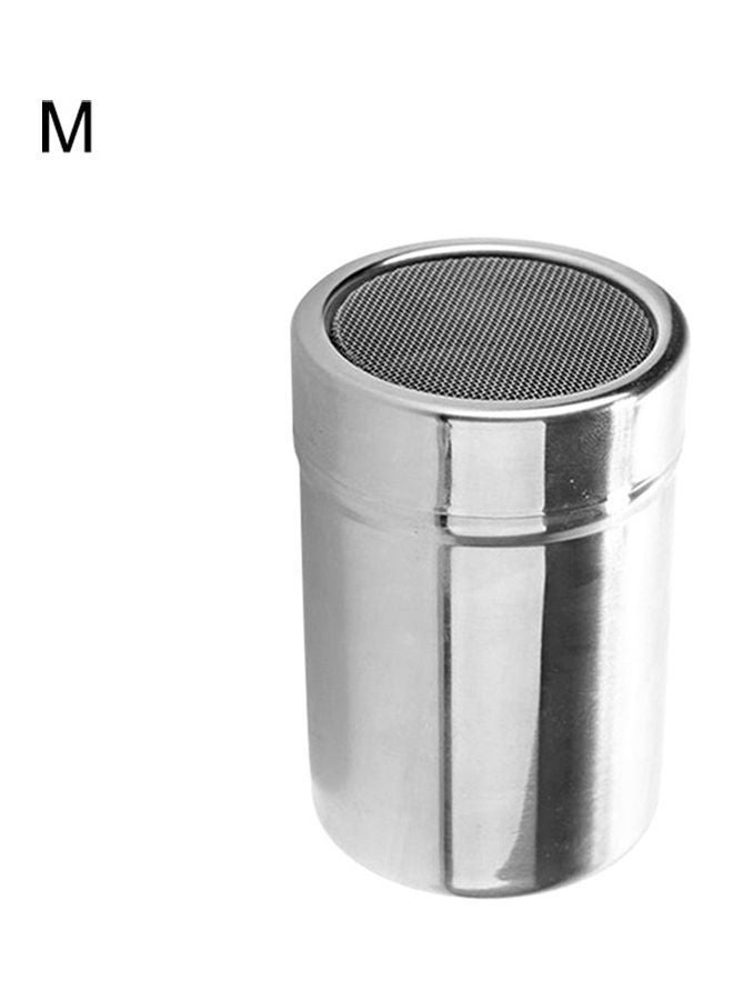 Y&D Chocolate Shaker Icing Sugar Cocoa Flour Powder Coffee Sifter Silver - Image 1