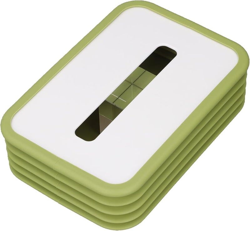 Green Silicone Foldable Tissue Box Cover Automatic Dispenser For Home Car Baby Stroller - Image 5