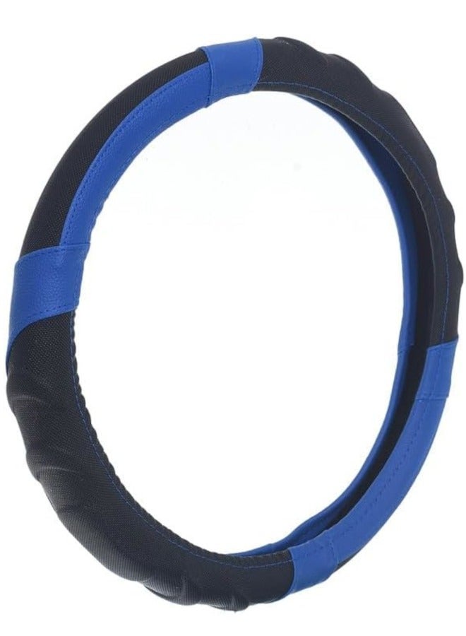 غطاء طارة دركسيون من الجلد والمطاط - ازرق - ثلاثي الابعاد - Image 1