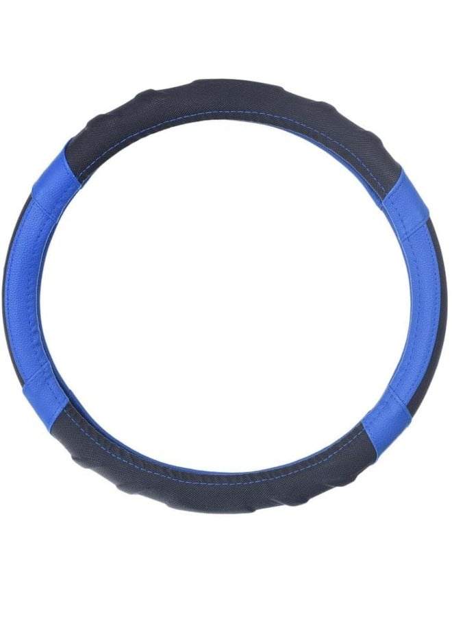 غطاء طارة دركسيون من الجلد والمطاط - ازرق - ثلاثي الابعاد - Image 2