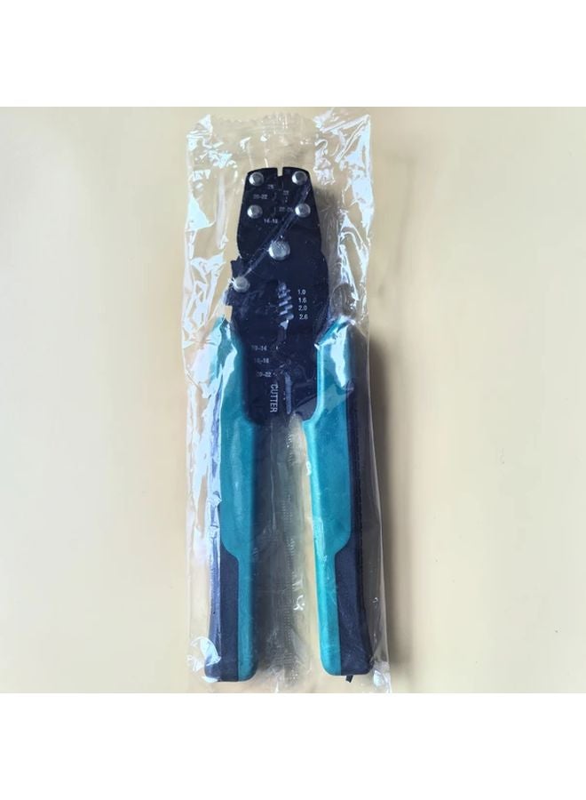 Green Handle Multi Function Electrical Terminal Crimping Tool Pliers Wire Stripper Cutter - Image 1