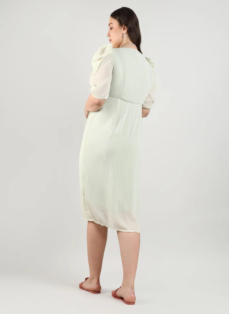 Instafab Plus Petal Hem Dress