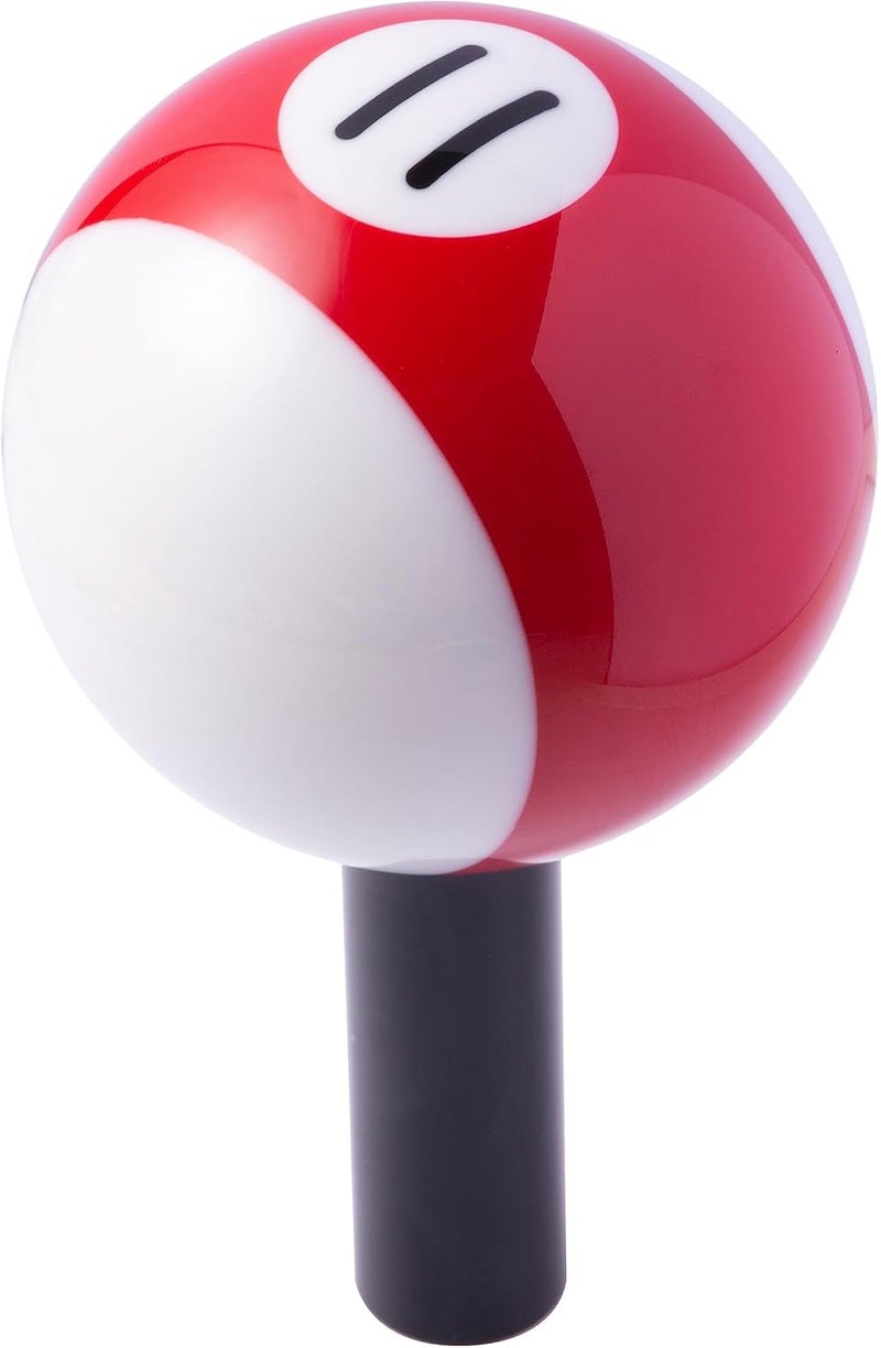 Mavota Pool Ball Billiard Stick Shift Knob Universal Gear Shifter Knobs for Car SUV Bus Truck (Red 11X) - Image 2
