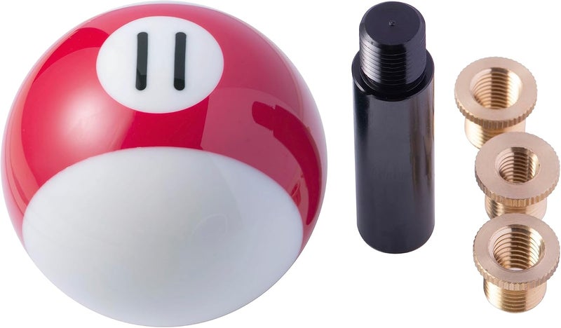 Mavota Pool Ball Billiard Stick Shift Knob Universal Gear Shifter Knobs for Car SUV Bus Truck (Red 11X) - Image 4