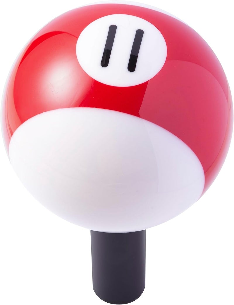 Mavota Pool Ball Billiard Stick Shift Knob Universal Gear Shifter Knobs for Car SUV Bus Truck (Red 11X) - Image 1