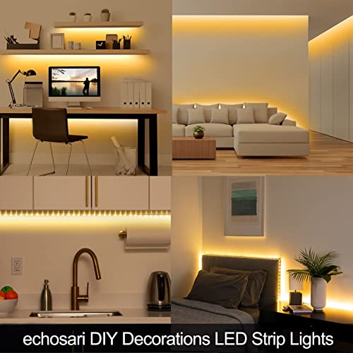 echosari Strip Lights Battery Operated, 16.5Ft 150 LED 2835 SMD Closet Strip Lights with Remote for Bedroom, Kitchen, Cabinet Décor (Warm White) - Image 3