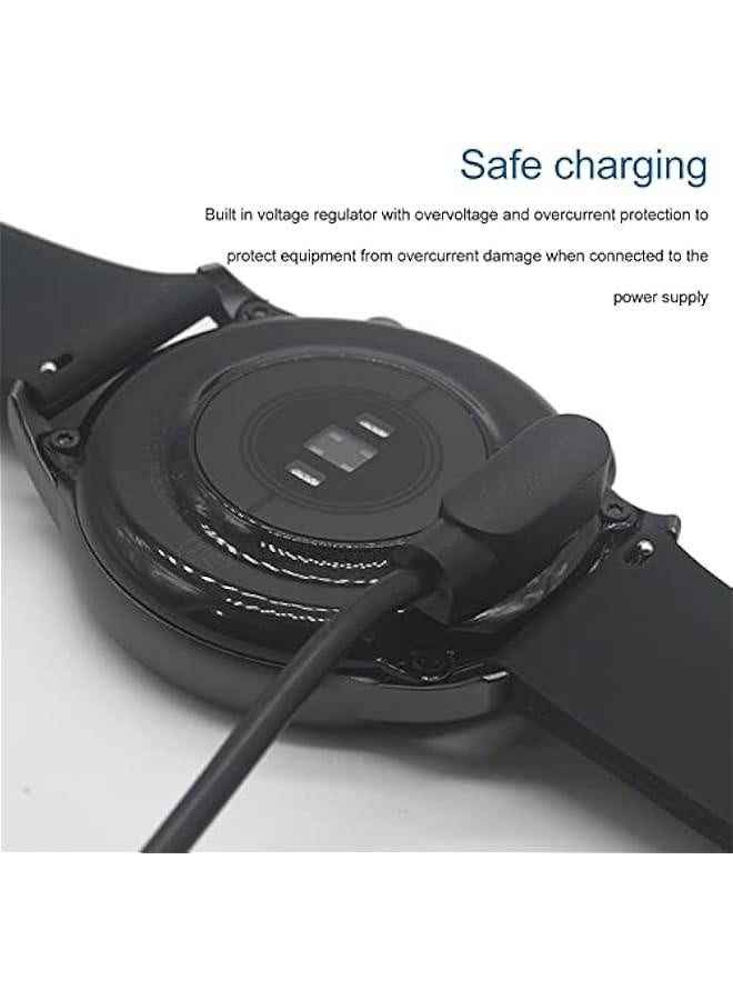 Smart Watch Magnetic Charger Cord, 2 Pin 3.3Ft USB Fast Charging Cable Power Base Fits for Xiaomi Haylou RT2 LS10 Smartwatch, Over Voltage and Current - Image 2
