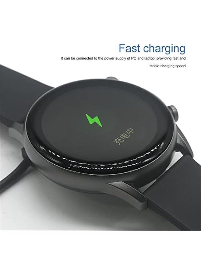 Smart Watch Magnetic Charger Cord, 2 Pin 3.3Ft USB Fast Charging Cable Power Base Fits for Xiaomi Haylou RT2 LS10 Smartwatch, Over Voltage and Current - Image 3