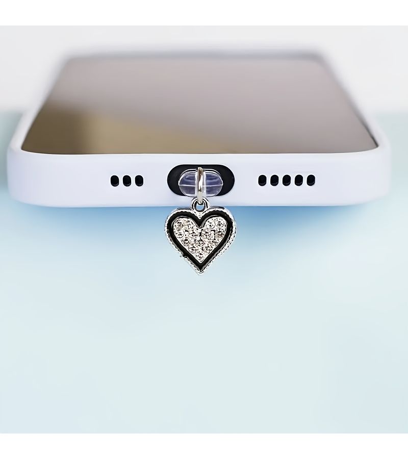 Golden Type C Dust Plug for Girlfriend Valentines Gift Phone Protector - Image 2