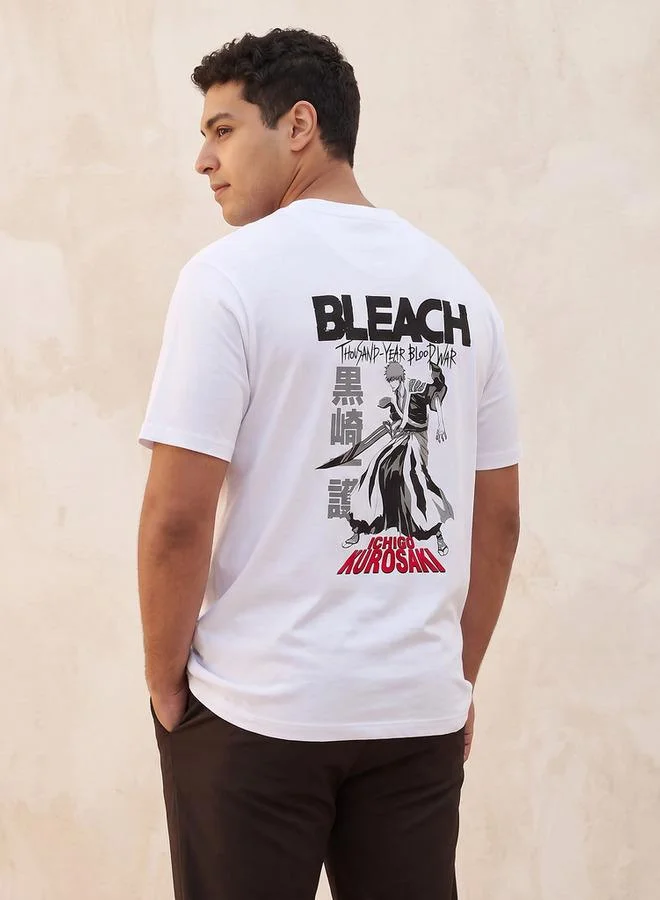 Maxim Ichigo Kurosaki  Maxim Plus Crew Neck Short Sleeves Graphic Print T shirt
