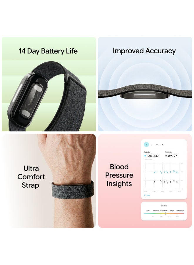 Hume Health The Hume Band 2.0 - Next-Generation Smart Wearable For Health & Fitness Tracking, Black - Image 3