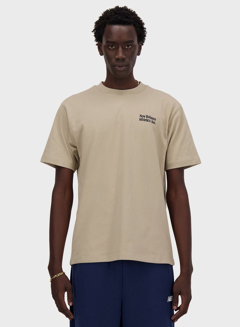 نيو بالانس تيشيرت رياضي مريح مبطن - Image 1
