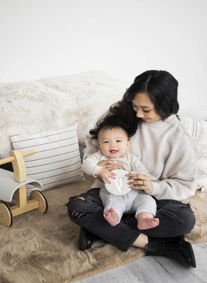 Pearhead Baby Handprint or Footprint Kit, My First Christmas Ornament, DIY Clay Keepsake, Gift For New And Expecting Parents, 3 Multicolored Ribbons - Image 5