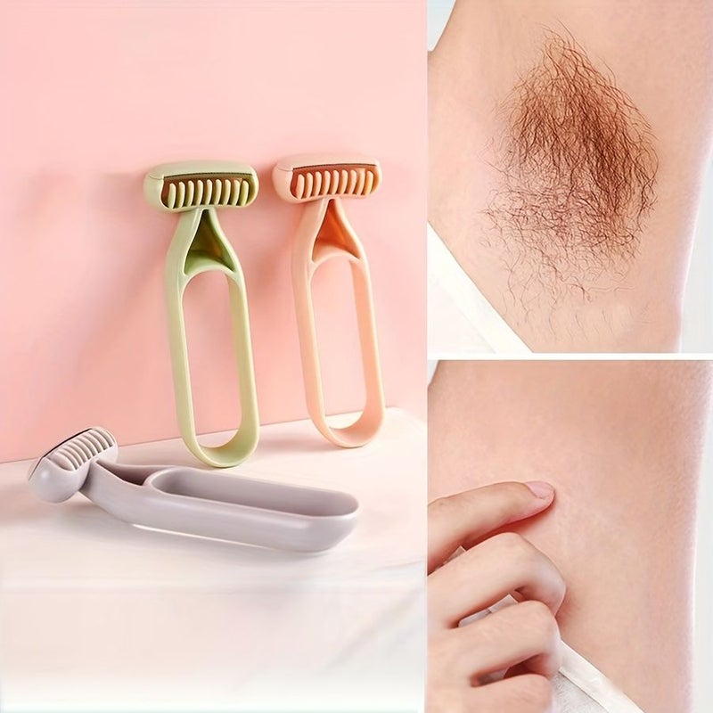 1pc Manual Bikini Trimmer Pink Designed For Smooth Skin Reusable Razor - Image 2