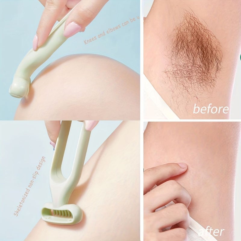 1pc Manual Bikini Trimmer Pink Designed For Smooth Skin Reusable Razor - Image 1
