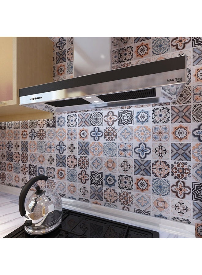 Zeemey 1 Roll Kitchen Tile Waterproof And Oil Resistant Wall Stickers, Thickened Heat-Resistant Stickers For Range Hood Renovation, Cuttable DIY Wallpaper For Kitchen Cabinet(60*300CM) - Image 4