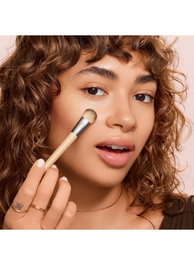 إيكوتولز فرشاة مكياج إيكو تولز بريسيجن كونسيلر، لإخفاء عيوب البشرة تحت العينين، نحت البشرة، تعمل مع المكياج السائل والكريمي، شعيرات صناعية، خالية من القسوة ونباتية، عدد 1 - Image 5