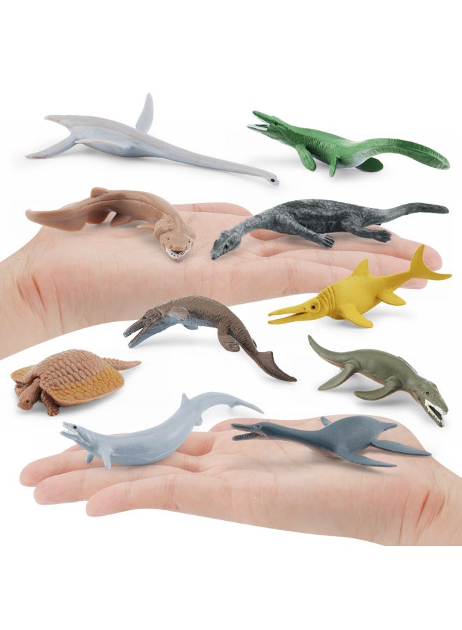 Simulation Ancient Marine Life Suit Model Ground Crocodile Sea King Dragon Ruffle Shark Magic Dragon Sliding Tooth Dragon Ornaments-Color:BL-1193 Ancient Marine Life Suit 76g  - Image 5