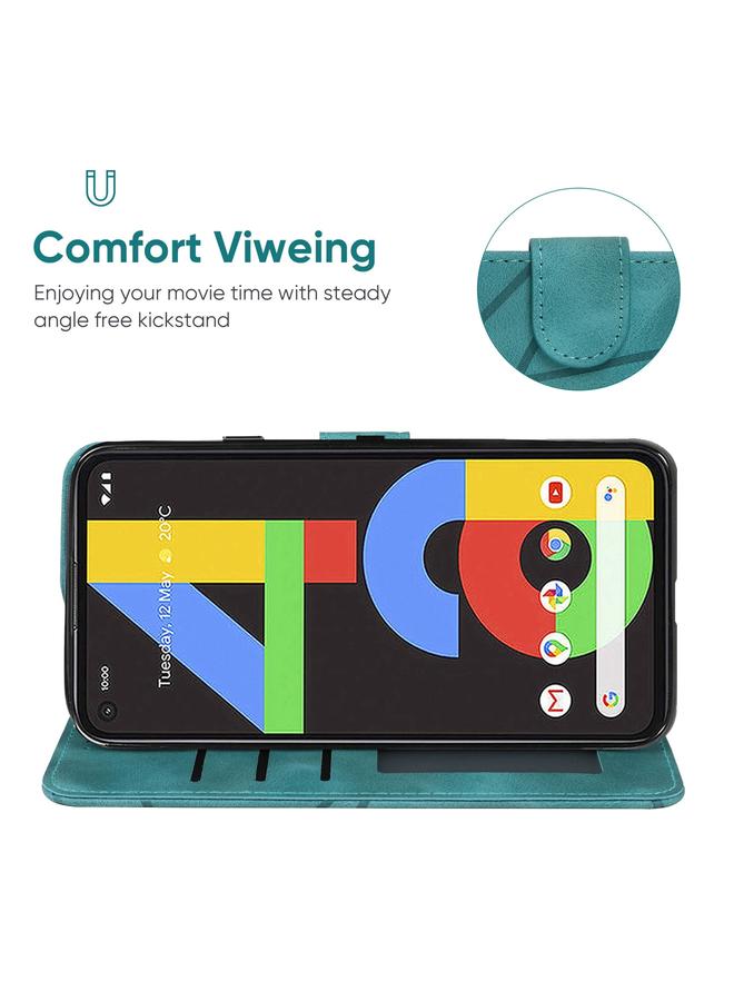 Zaboon Case For Google Pixel 4a 4G Skin Feel Geometric Lines Leather Phone Case - Image 4