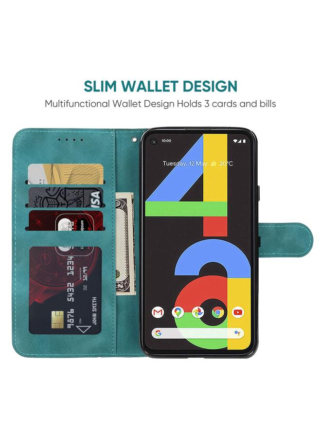 Zaboon Case For Google Pixel 4a 4G Skin Feel Geometric Lines Leather Phone Case - Image 3