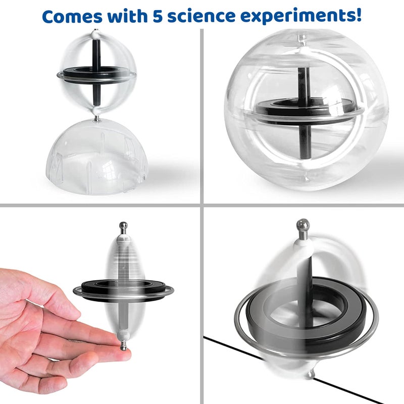 Thames & Kosmos Gyroscope | Perfectly Balanced & Precision Tested | Essential STEM Tool | Classic Scientific Device | Experiments in Physics, Forces & Gravity | Nostalgic Spinning Science Toy - Image 5