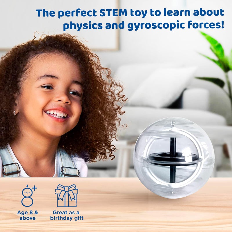 Thames & Kosmos Gyroscope | Perfectly Balanced & Precision Tested | Essential STEM Tool | Classic Scientific Device | Experiments in Physics, Forces & Gravity | Nostalgic Spinning Science Toy - Image 2