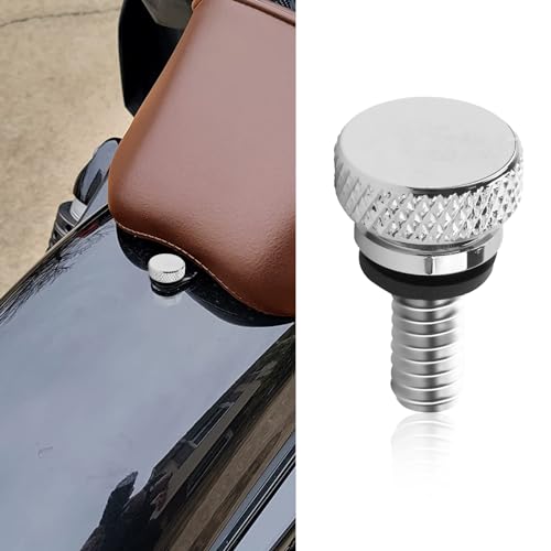 WINUERK Motorcycle Quick Release Seat Bolt Screw, 1/4 Inch-20 Thread Motorcycle Aluminum Alloy Rear Seat Bolt Mount Screw Compatible with Harley Davidson Touring Softail Dyna Sportster 1996-2025 - Image 1