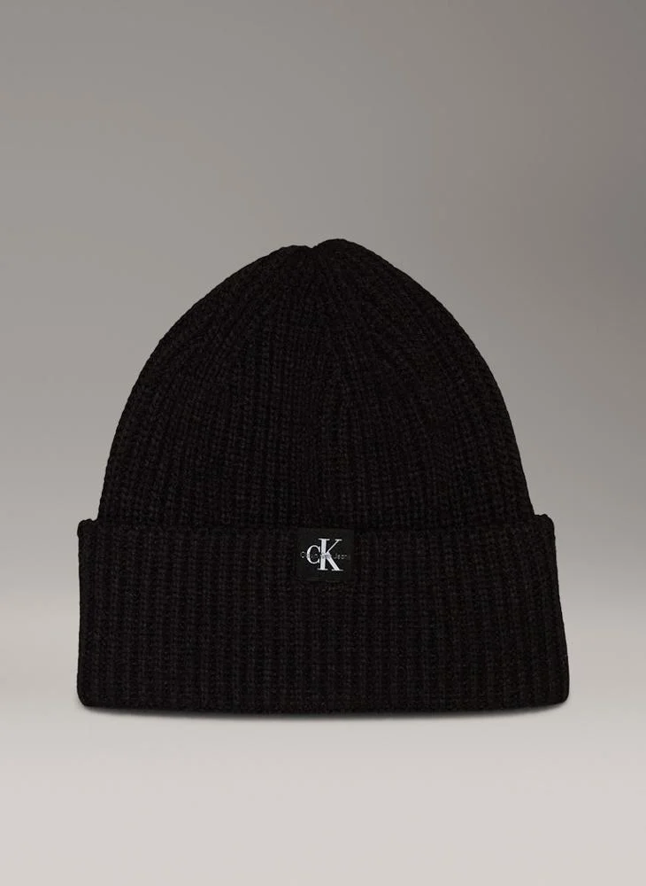 Calvin Klein Jeans Kids Monogram Rib Beanie