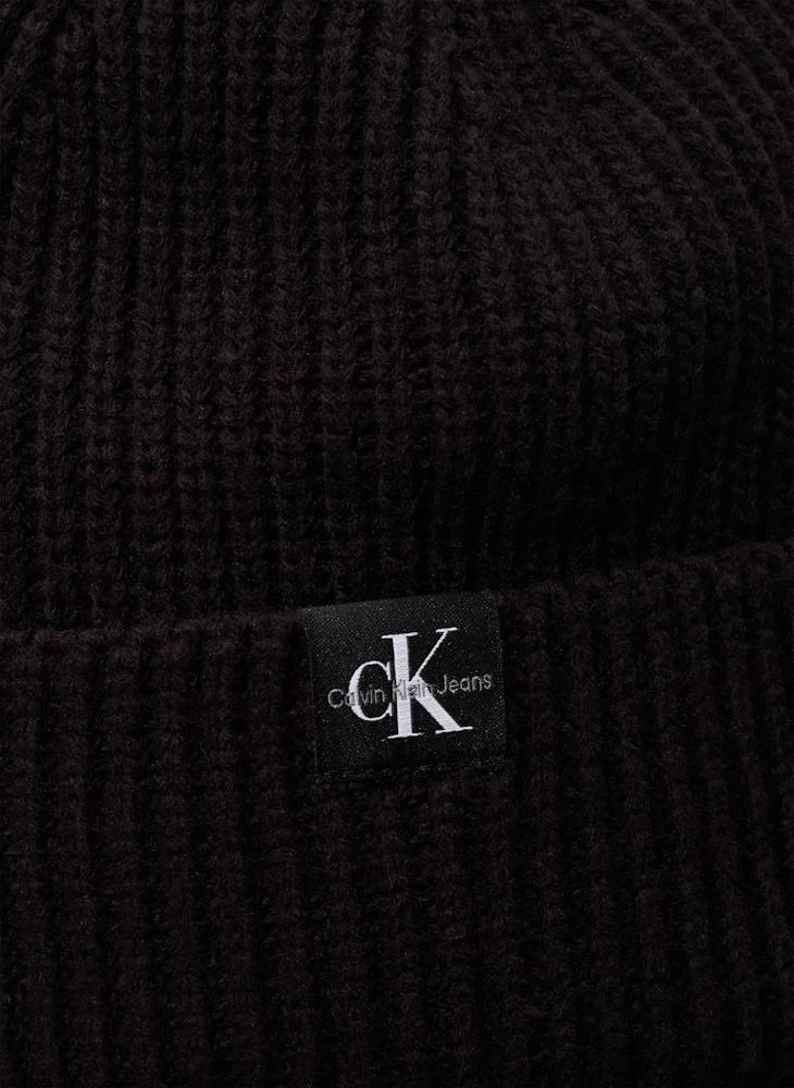 Calvin Klein Jeans Kids Monogram Rib Beanie