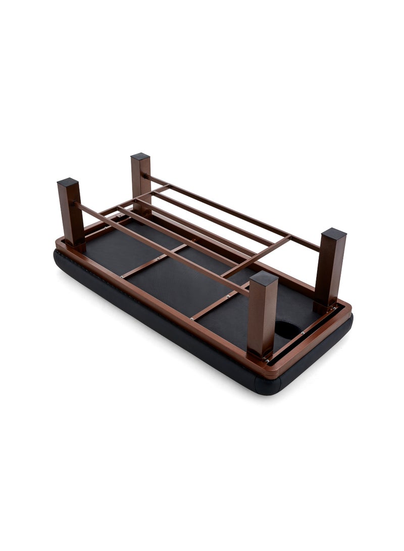 Cool Baby Black Leather Massage Bed, Home Massage, Physiotherapy - Image 3