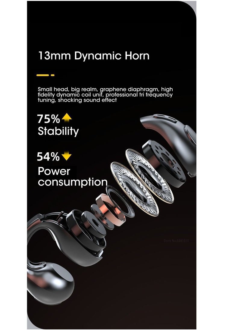 AROAQ - TWS Bluetooth 5.3 Earphones Wireless Earbuds Sports Sound Earbuds Earring Earbuds - Image 1
