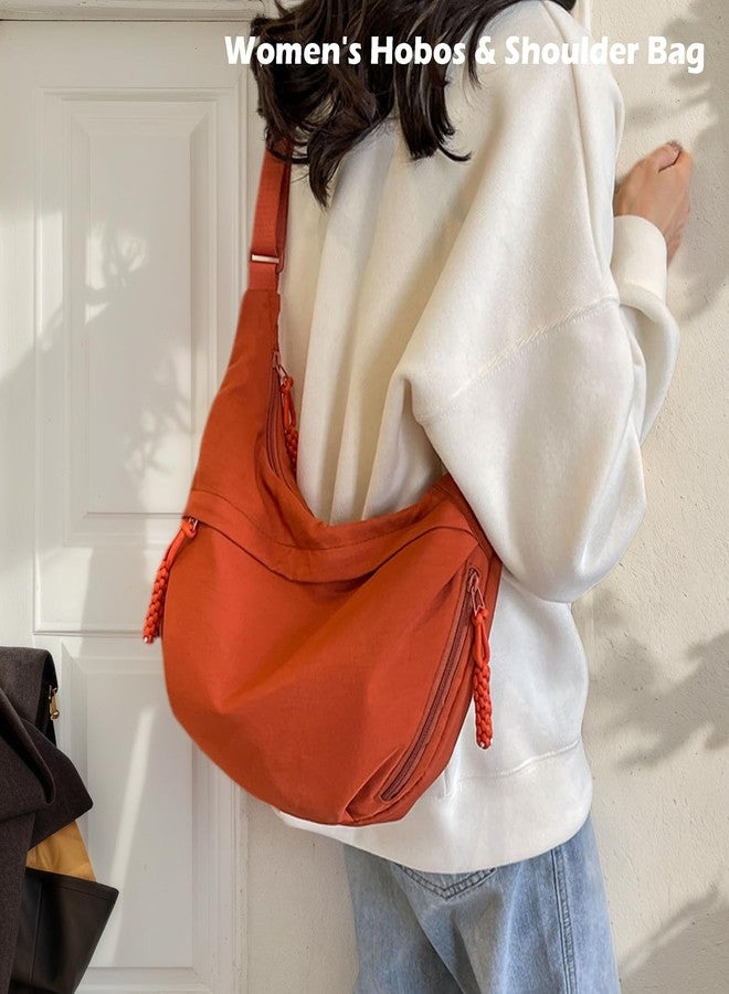 SANIKAWA Crescent Crossbody Bags for Women, Hobo Shoulder Bag Half Moon Bag, Large Capacity Crossbody Bag for Travel, Work (Grey) - Image 2