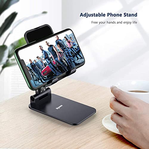Dyazo Height Adjustable, Angle Adjustable, Fully Foldable, Anti-Slip Tabletop Mobile Phone Stand/Holder Compatible for Vivo, Oppo, iPhone, Samsung and All Mobile Phones - Image 5