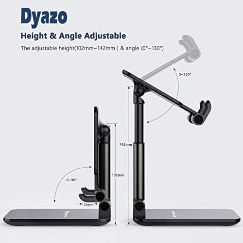 Dyazo Height Adjustable, Angle Adjustable, Fully Foldable, Anti-Slip Tabletop Mobile Phone Stand/Holder Compatible for Vivo, Oppo, iPhone, Samsung and All Mobile Phones - Image 4