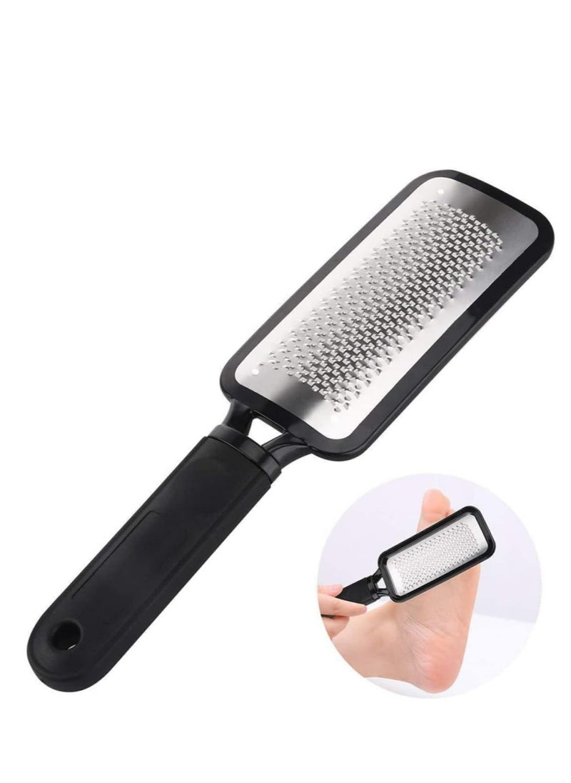 Oasisgalore 2-Piece Stainless Steel Pedicure Foot File Set, Exfoliating Tools for Smooth Skin & Callus Removal.  - Image 2