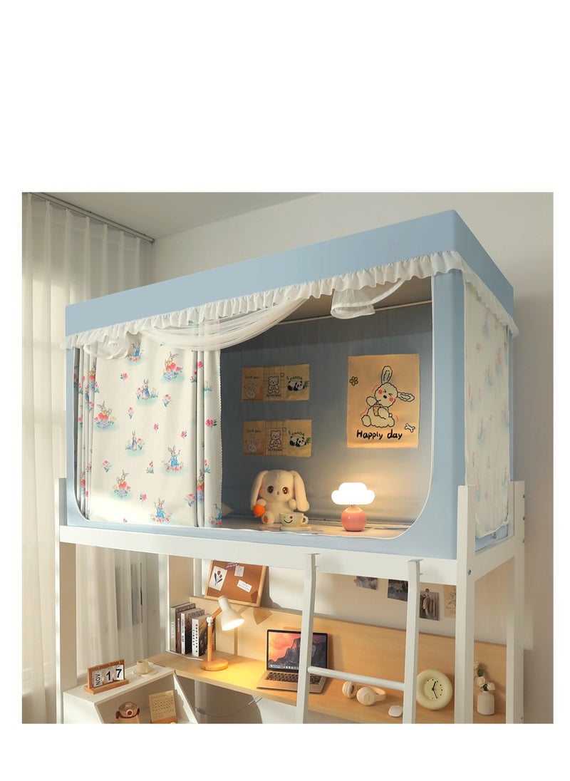 Y&D - Bed Canopy Tents Curtain Blackout Curtain Single Bed Tent Curtain Student Shading Cloth Bed Canopy Mosquito Net Student Sleep Privacy Protection - Image 1