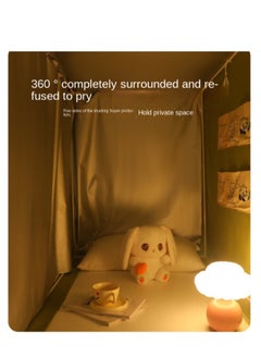 Y&D Bed Canopy Tents Curtain Blackout Curtain Single Bed Tent Curtain Student Shading Cloth Bed Canopy Mosquito Net Student Sleep Privacy Protection  - Image 2