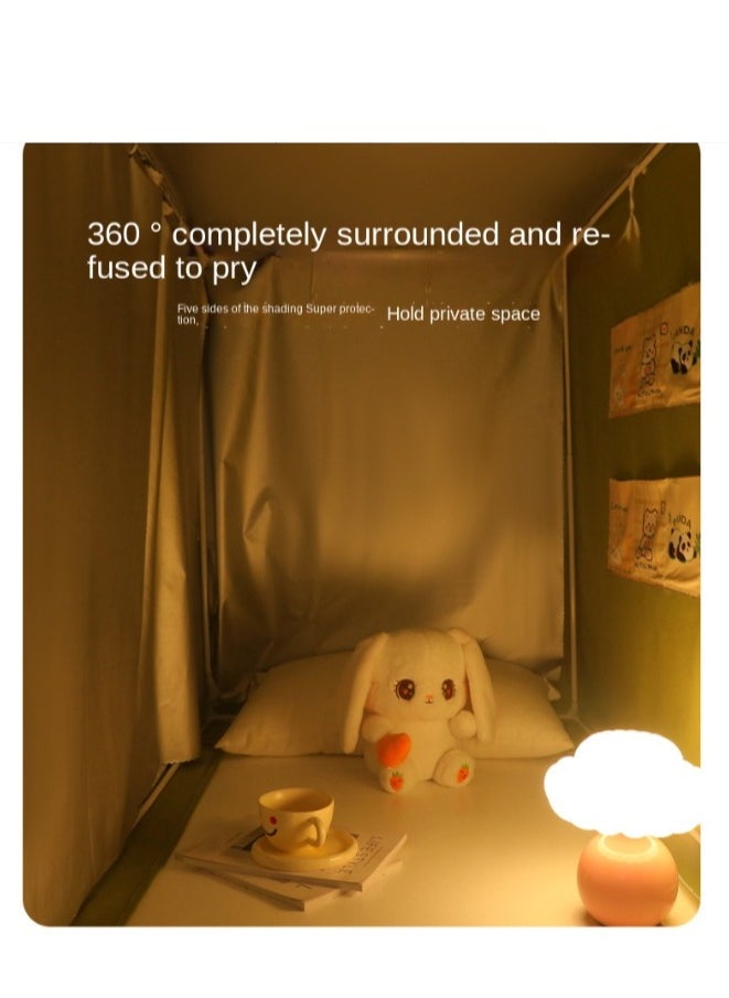 Y&D - Bed Canopy Tents Curtain Blackout Curtain Single Bed Tent Curtain Student Shading Cloth Bed Canopy Mosquito Net Student Sleep Privacy Protection - Image 1