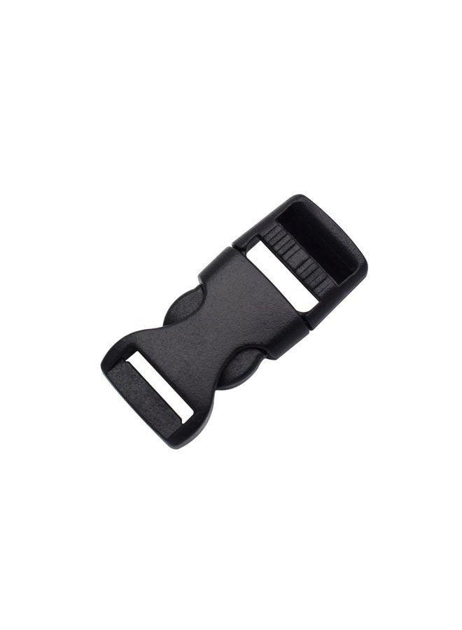 KEEJEA 15 Pack 1/2 inch Mini Buckle Adjustable Webbing Buckles 12mm Flat Side Release Buckles for Paracord Bracelet/Backpack Straps/Pet Collar - Image 1