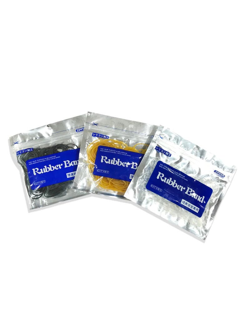 Generic Elastic Rubber Bands Assorted Colors 100g Pack  - Image 1