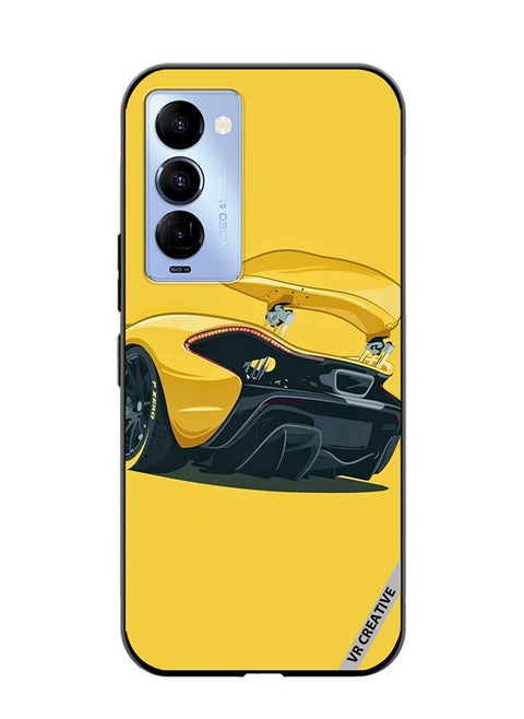Protective Case Cover For Tecno Camon 18/18 P Car Design Multicolour